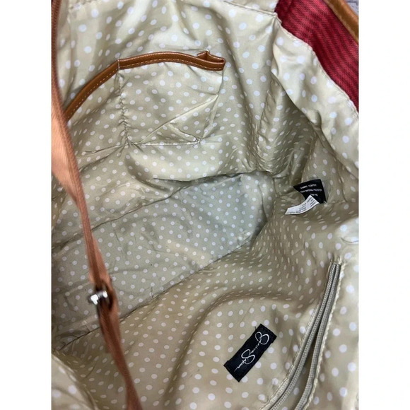 Jessica Simpson Breton pop weekender tote. - Picture 9 of 9